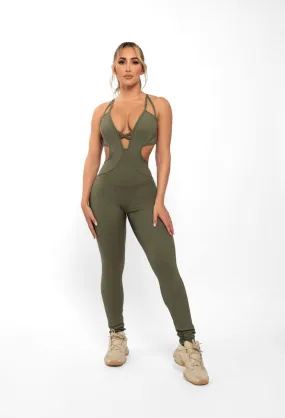 Forest Ribbed Bodysuit (Light Supplex)